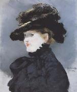 Edouard Manet Mery Lauent au chapeau noir Pastel (mk40) France oil painting artist